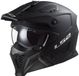 LS2 DRIFTER Modulaire jethelm voor motorfiets, robuust, mat, zwart 2206, XL
