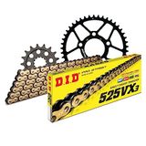 Kettingset DID Kettingset staal 525VX3 / 118 klinkslot voor BMW S RR 1000 cc bj. 2012-2015