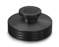 Dynavox Platenspeler Stabilizer PST330, contactgewicht voor platenspeler van aluminium, gewicht 330 g, met carbonoppervlak en inlay, zwart
