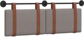 vidaXL - Hangend hoofdbord - Taupe - Antiek - PU