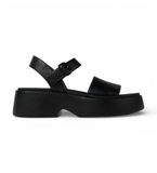 Camper Tasha Plateau Sandalen Dames Zwart 38