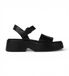 Camper Tasha Plateau Sandalen Dames Zwart 38