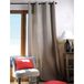 Een Lovely Casa R61490001 Duo verduisteringsgordijn, effen, katoen, linnen, 240 x 135 cm