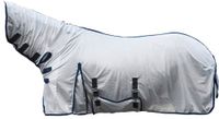 HKM Paardenvliegendeken met halsdekking Lyon zilver 135