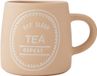 Mikasa - Mug - Eat Sleep Tea Repeat - Keramiek - Pastel Oranje - 400ml