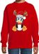 Bellatio Decorations Kersttrui / sweater voor jongens / meisjes - Merry Christmas - rood - Kerst pinguin 152/164