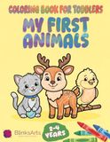 Coloring Book for Toddlers 2-4 Years: My First Animals: Cute and Simple Animal Pictures to Learn and Color | Big & Easy Jumbo Coloring Book