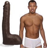 Doc Johnson Ricky Johnson - Realistische ULTRASKYN Dildo - 25 cm chocolate