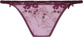 Hunkemöller Peonie Hoog uitgesneden string Paars