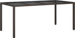 Syfax Tuinstafel Bruin poly rattan