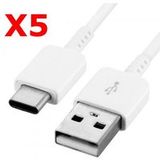 Little Boutik X5 Kabel USB- Type C oplader Wit voor Samsung Galaxy A8 / S9 / S9Plus Wit X5 Little Boutik®