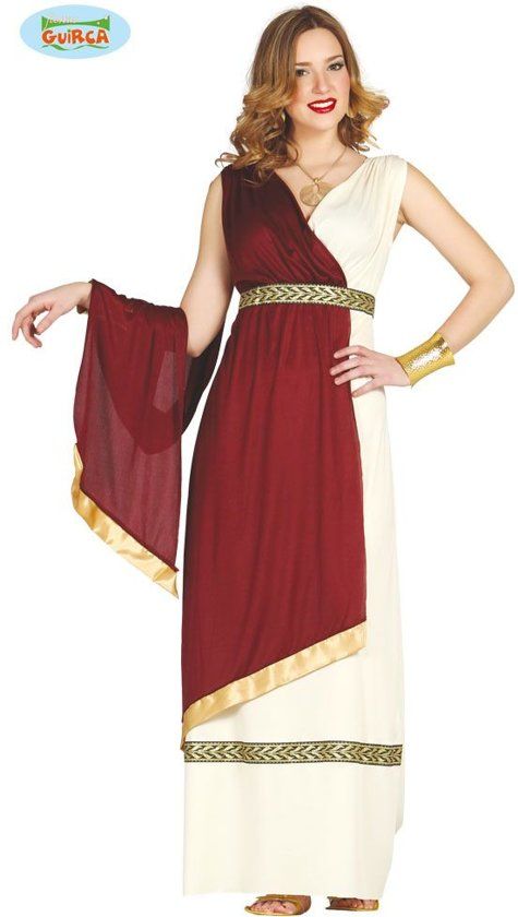 Guirca Griekse & Romeinse Oudheid Kostuum Charmante Rijke Romeinse Dame Vrouw Maat 44-46 Carnaval kostuum Verkleedkleding