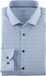OLYMP 24/7 Level 5 body fit chemise - popeline - dessin bleu - facile à repasser - tour de cou 38