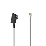 Hama 00201154 câble téléphonique 3 m Noir