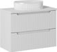 Meubles de salle de bain de 80 cm avec plateau de lavabo, design élégant