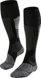 FALKE SK1 Anti Blaren Wintersportsokken Heren Zwart - Maat 42-43