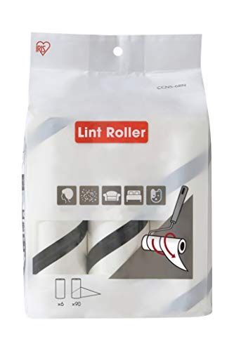 IRIS OHYAMA - Set van 6 reserverollen voor pluisrol CCNB-RN - Lint Roller Spare CCNS-6RN - ø 5,5 cm x H 16 cm