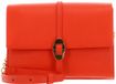 Coccinelle Leren Schoudertas Dorian Mini Bag Grained Leather Gazpacho Oranje