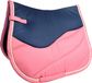 HKM Alicante zadeldek donkerblauw/lichtroze dressuur