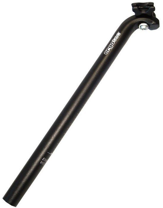 Ergotec Zadelpen Vast Hook 26,8 x 400 mm Aluminium Zwart