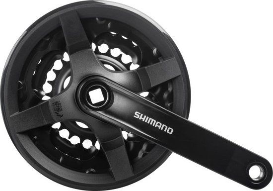Shimano FC-TY301 Crankstel - 6/7/8 Speed - 150mm - 42/34/24T - Zwart