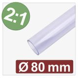 Quadrios 25CA621 Krimpkous zonder lijm Transparant 80 mm 40 mm Krimpverhouding:2:1 per meter