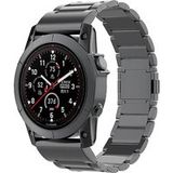 Strap-it Garmin Bracelet titane magnétique Instinct 3 - 45mm (noir)