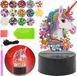 Lampe de nuit Diamond Painting Licorne Cadeau pour filles