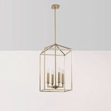 Opviq Kroonluchter Till 13256, goudkleurig, metaal, 4-lamps