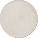 Zeller Diner placemats rond - 4x - creme wit - geweven - Dia 38 cm