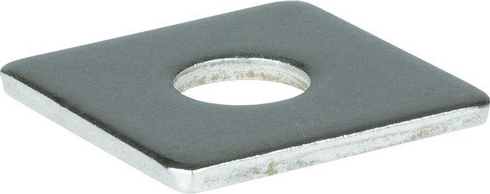 Hoenderdaal Fasteners Kroon BV Sluitplaat verzinkt M20, 50x50mm, 50 stuks