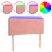 VidaXL Hoofdbord met LED Roze Fluweel 80x5x78/88 cm