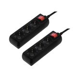 Hama 00137396 power uitbreiding 1,4 m 3 AC-uitgang(en) Binnen Zwart