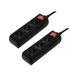 Hama 00137396 power uitbreiding 1,4 m 3 AC-uitgang(en) Binnen Zwart