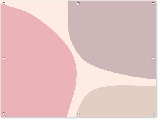 GreatGardenPosters Tuinposter - Pastel - Abstract - 120x90 cm - Voor buiten