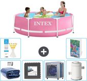 Intex Rond Frame Zwembad - 244 x 76 cm - Roze