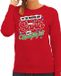 Bellatio Decorations Foute Kersttrui - sweater - Im the reason why Santa has a naughty list - rood - voor dames - kerstkleding XL