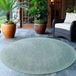 Ayyildiz Tapis d'extérieur et de terrasse Bleu 160 cm rond