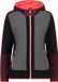 CMP Damesjack met capuchon, Wol, Bordeauxrood, Maat XS