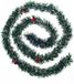 Feeric lights & Christmas Feeric Christmas Dennenslinger - met sneeuw en rode besjes - 200 x 7,5 cm - kunststof - dennen guirlande