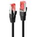 LINDY 47780 RJ45 Netwerkkabel, patchkabel CAT 6 S/FTP 3.00 m Zwart Afgeschermd 1 stuk(s)