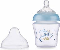 Nûby - Little Moments Papfles - Blauw - Slow flow speen - 180ml - 0m+