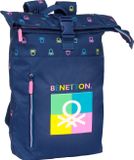 2141 Benetton Cool Rugzak Marineblauw 15.6 inch