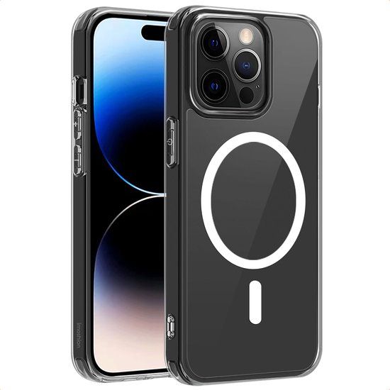 imoshion Hoesje - Geschikt voor Apple iPhone 14 Pro - Protective Backcover geschikt voor MagSafe - Transparant