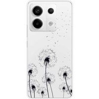 Xiaomi Redmi Note 13 Pro 5G Paardebloemen Zwart Siliconen hoesje
