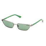 Guess Damesbril, glanzend, gunmetal, 57/18/135