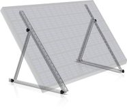 Zelsius Aluminium Montagebeugel voor Zonnepanelen, Verstelbaar 0-90 Graden, 1 Paneel, 104 cm Steunpaal