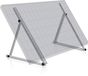Zelsius Support de montage en aluminium pour panneaux solaires, réglable 0-90 degrés, 1 panneau, poteau de support 104 cm