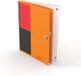 Oxford International notebook B5 gelijnd 80 vel 80g stevige kartonnen kaft oranje