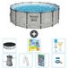 Bestway Rond Steel Pro MAX Zwembad - Steenprint - 427 x 122 cm